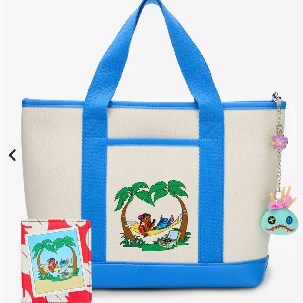 NWT Her Universe Disney Lilo & Stitch Hammock Mini Tote Bag & Matching Wallet